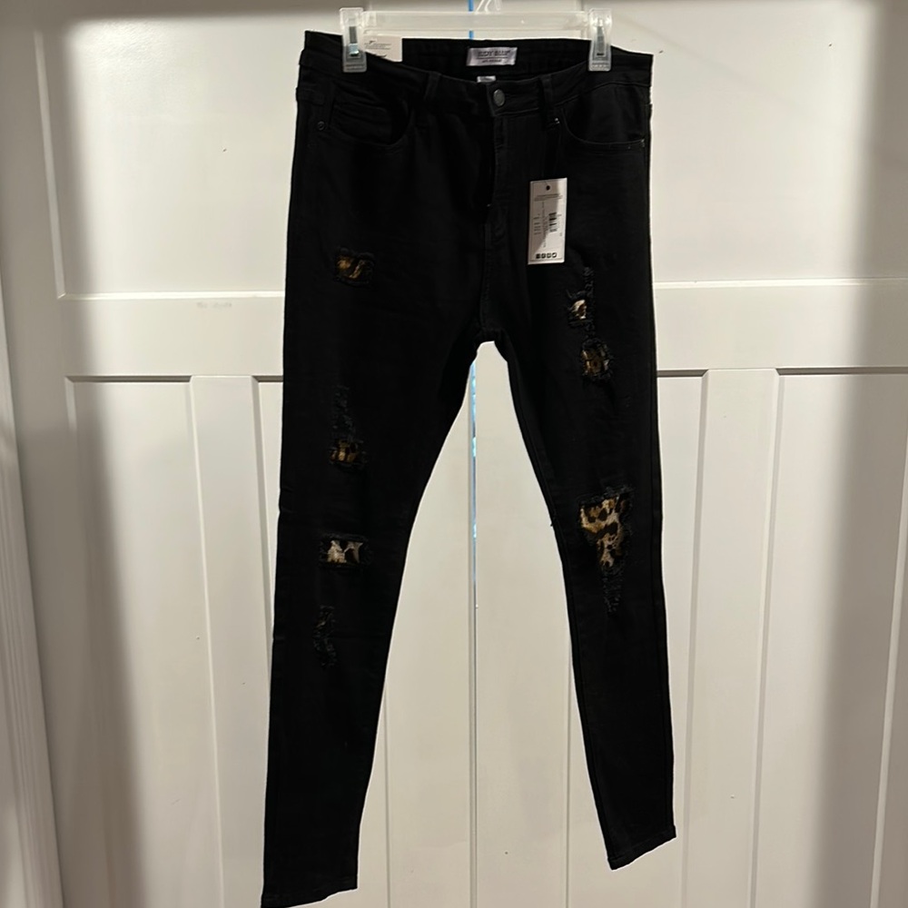Judy Blue Black Distressed Skinny Jeans